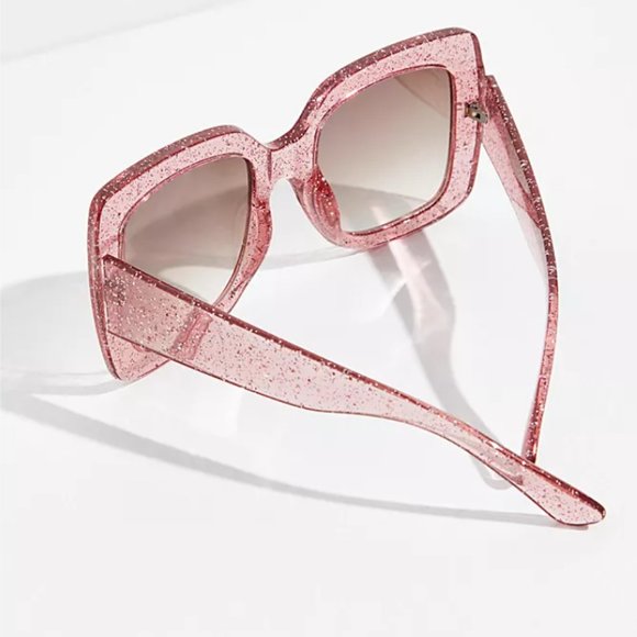 Free People Sugar Oversized Square Sunglasses - NWT - Picture 3 of 9